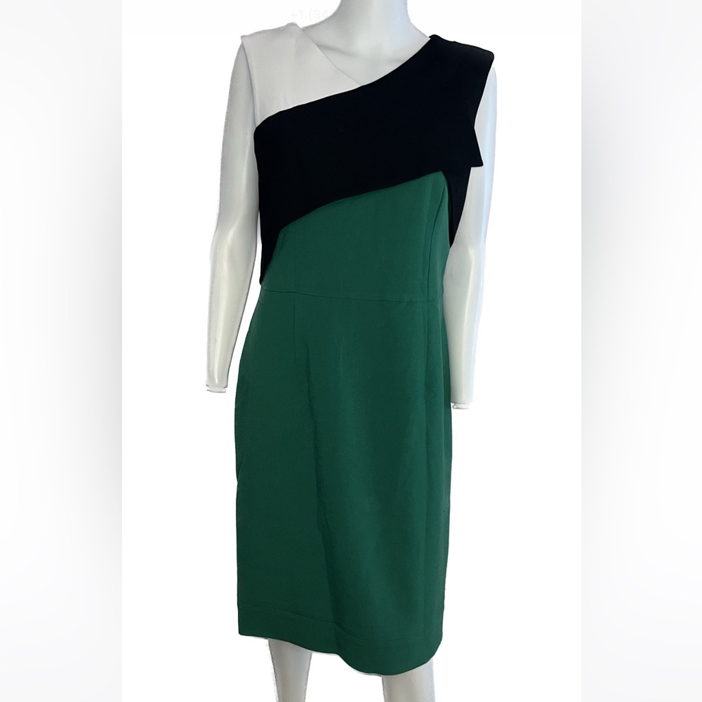 LUIS BUCHINO couture color block dress size 42 (10)
